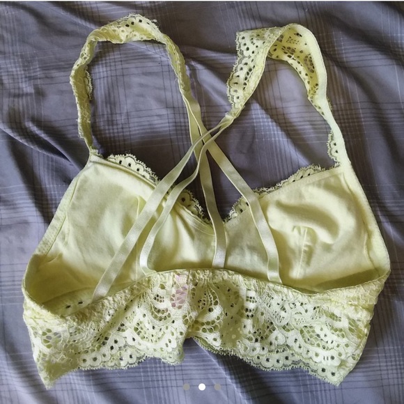 Yellow lace bralette - Picture 2 of 2